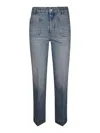 Victoria Beckham High-waisted Light Blue Straight-leg Jeans