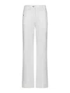 Victoria Beckham Flared High-waist Jeans With Subtle Logo Detail In White