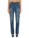 Victoria Beckham Julia Jeans Trousers Belt Loops In Denim