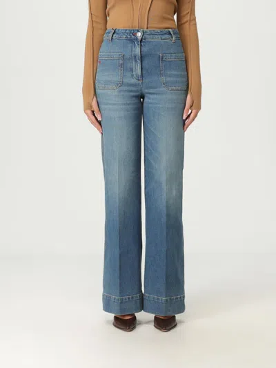 Victoria Beckham Jeans Victoria  Woman Color Blue