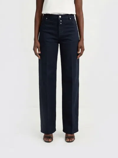 Victoria Beckham Jeans Victoria  Woman Color Navy In Blue