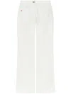 Victoria Beckham Womens Washed White Alina Flared-leg Denim Jeans In White