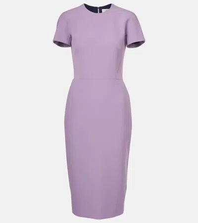 Victoria Beckham Midikleid Aus Jersey In Lila