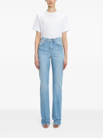 Victoria Beckham Julia High-rise Straight Leg Jeans In Blue