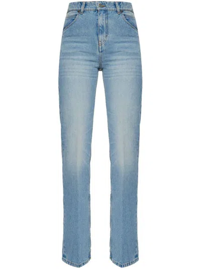 Victoria Beckham Julia High Waisted Jeans Clothing In Blue