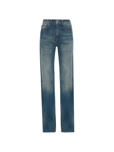 Victoria Beckham Julia Jeans In Blue