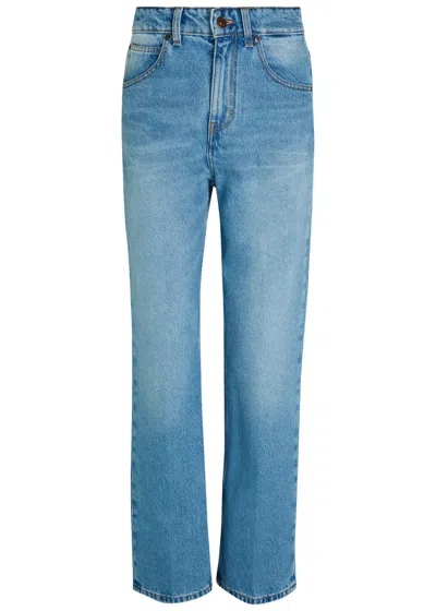 Victoria Beckham Julia Slim-leg Jeans In Blue