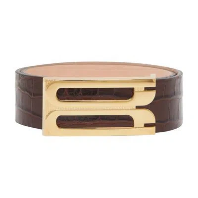Victoria Beckham Jumbo Belt In Brown