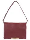 Victoria Beckham Jumbo Chain Pouch Bag In Burgundy