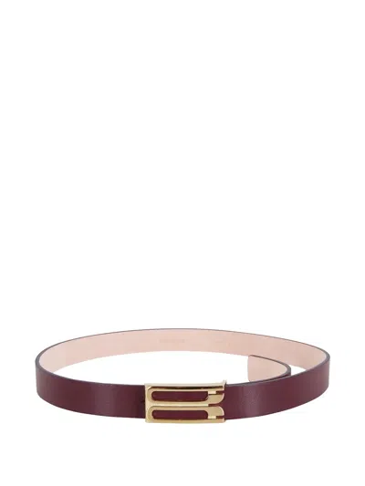 Victoria Beckham Jumbo Dorian Buckle Belt In Pink