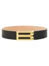 Victoria Beckham Adjustable Oversized Belt Gold-tone Buckle