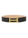 Victoria Beckham Adjustable Oversized Belt Gold-tone Buckle