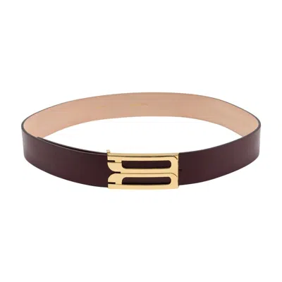 Victoria Beckham Jumbo Frame Belt In Metallic