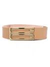 Victoria Beckham Jumbo Frame Belt In 中性色