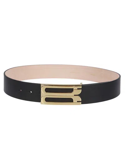 Victoria Beckham Jumbo Frame Belt In Black