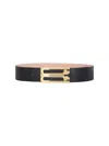 Victoria Beckham Jumbo Frame Belt In Black