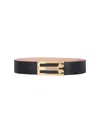Victoria Beckham Jumbo Frame Belt In Black