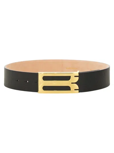 Victoria Beckham Jumbo Frame Belt In Purple