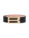 Victoria Beckham Adjustable Length Belts Smooth Finish Design In Black