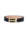 Victoria Beckham Adjustable Length Belts Smooth Finish Design In Black