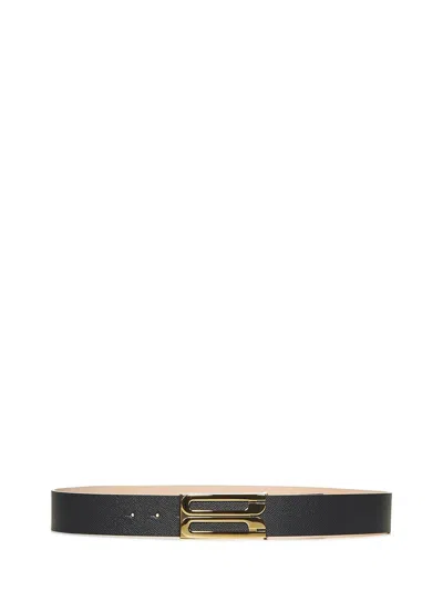 Victoria Beckham Jumbo Frame Belt In Black