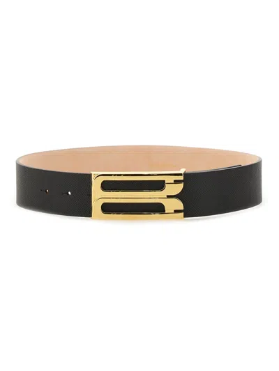 Victoria Beckham Jumbo Frame Belt In Black