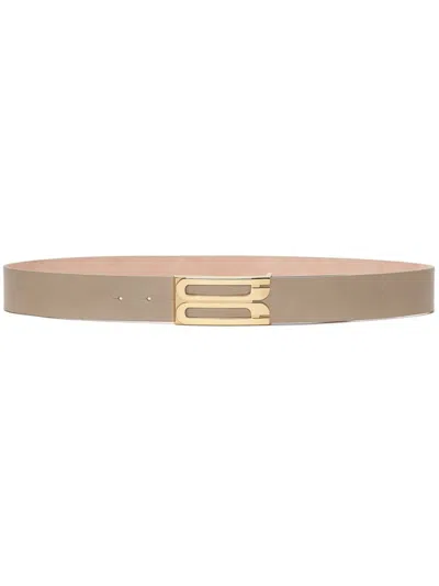 Victoria Beckham Jumbo Frame Belt In Neutrals