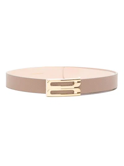 Victoria Beckham Jumbo Frame Belt In Pink