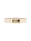 Victoria Beckham Jumbo Frame" Belt White