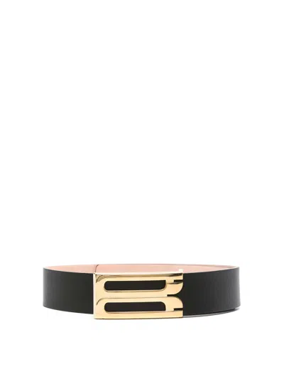Victoria Beckham Jumboframe Belt In Black
