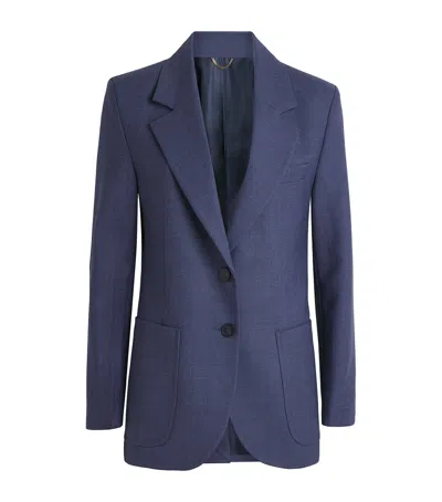 Victoria Beckham Katherine Blazer In Blue