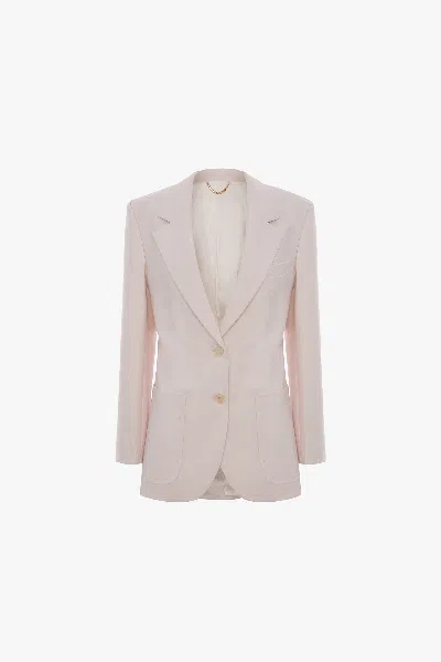 Victoria Beckham Katherine Jacket In Bone In Neutral