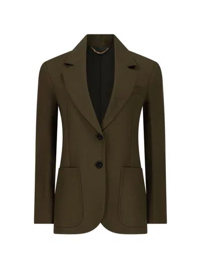 Victoria Beckham Katherine Single-breasted Blazer In 그린