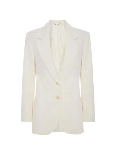 Victoria Beckham Katherine Single-breasted Blazer In Animal Print