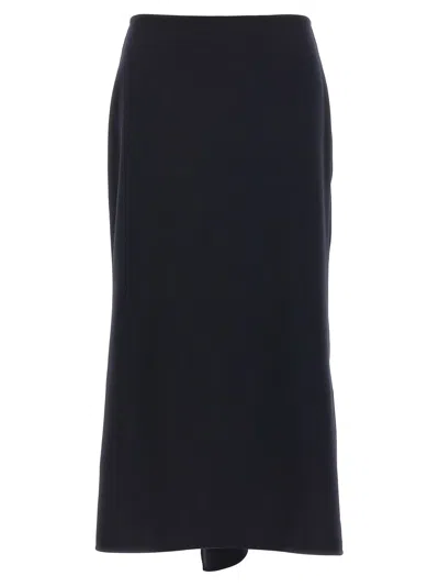 VICTORIA BECKHAM KICK DETAIL SKIRTS BLUE