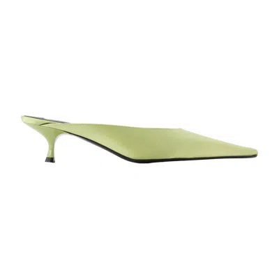 Victoria Beckham Kitten Court Shoes In Green