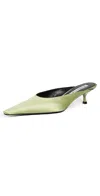 Victoria Beckham Kitten Mules 45mm Pale Green