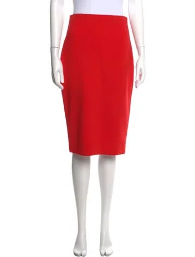 Pre-owned Victoria Beckham Knee-length Skirt In Red