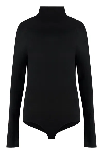 Victoria Beckham Knit Bodysuit In Black
