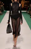 Victoria Beckham Knit Bodysuit In Black