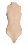 Victoria Beckham Knit Bodysuit In Light Pink