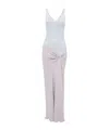 Victoria Beckham Knit-detail Maxi Dress In White