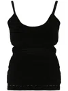 Victoria Beckham Knitted Cami Top In Black