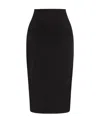 Victoria Beckham High-waisted Maxi Length Wool Skirt In Black
