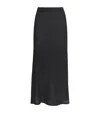 Victoria Beckham Pointelle Midi Skirt In Blue