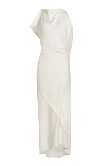 Victoria Beckham Kyra Layered Midi Dress In White
