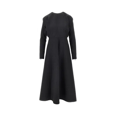 Victoria Beckham L Dolman Midi Dress In Black