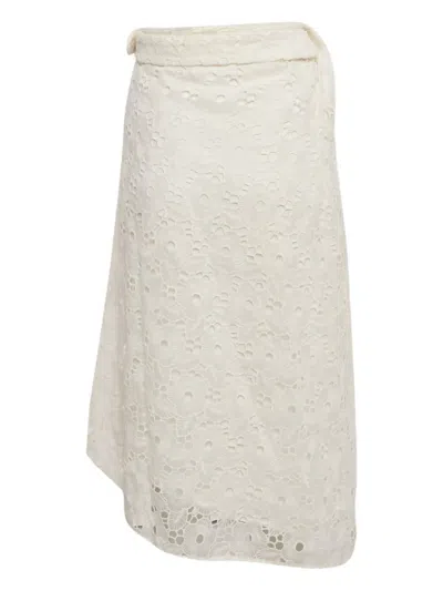 Pre-owned Victoria Beckham Lace Midi Skirt