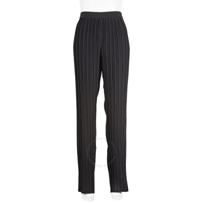 Victoria Beckham Ladies Black High-waist Pleated Trousers