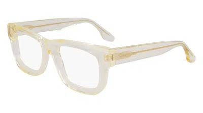 Victoria Beckham Ladies Golden Rectangular Eyeglass Frames Vb26715119771 In Neutral
